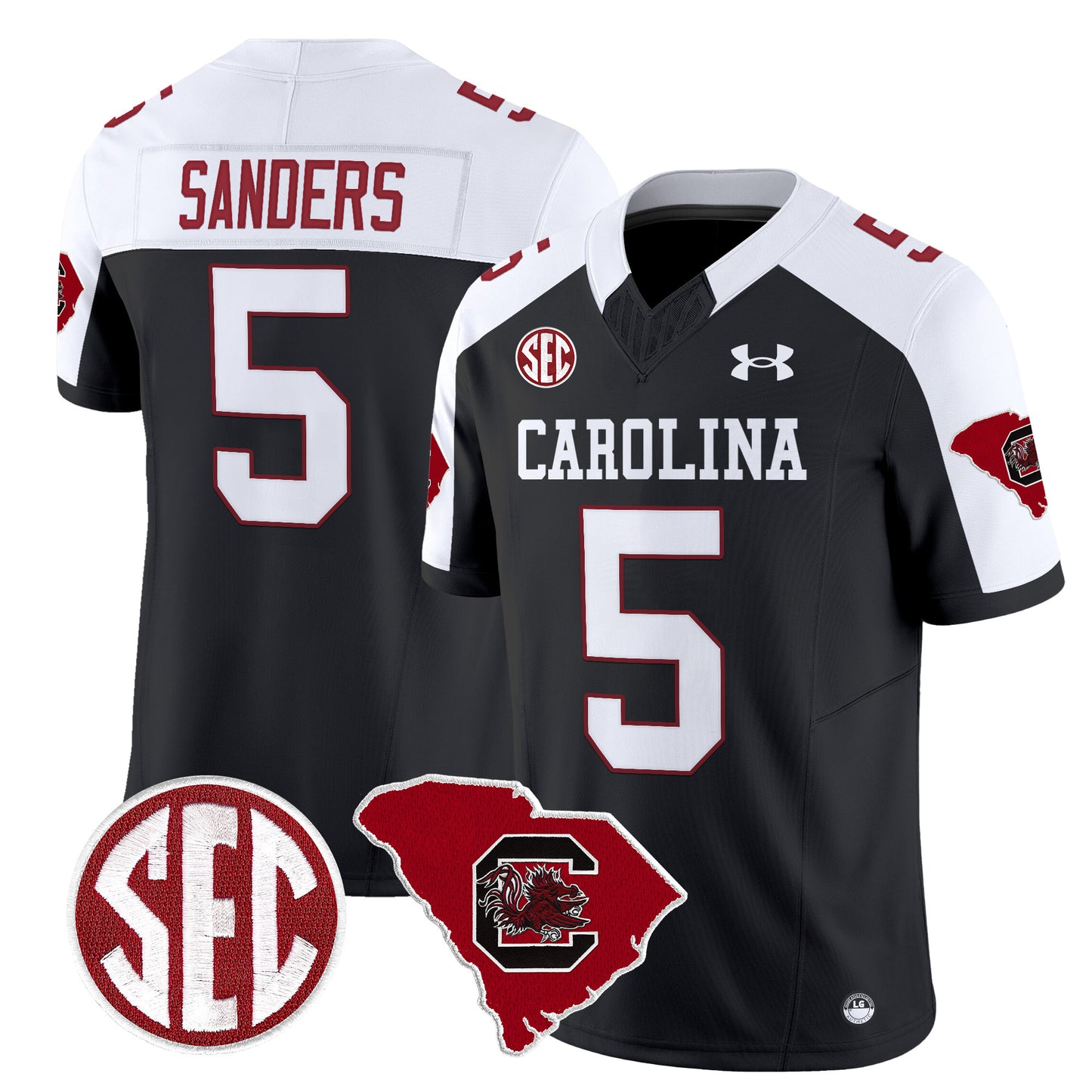 South Carolina Gamecocks 1980 Throwback Home Patch Vapor Limited Jersey - All Stitched