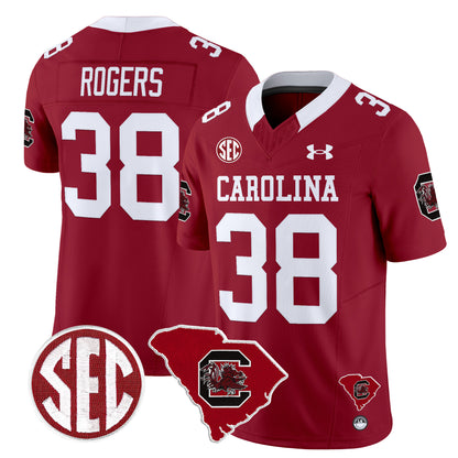 South Carolina Gamecocks 1980 Throwback Home Patch Vapor Limited Jersey - All Stitched