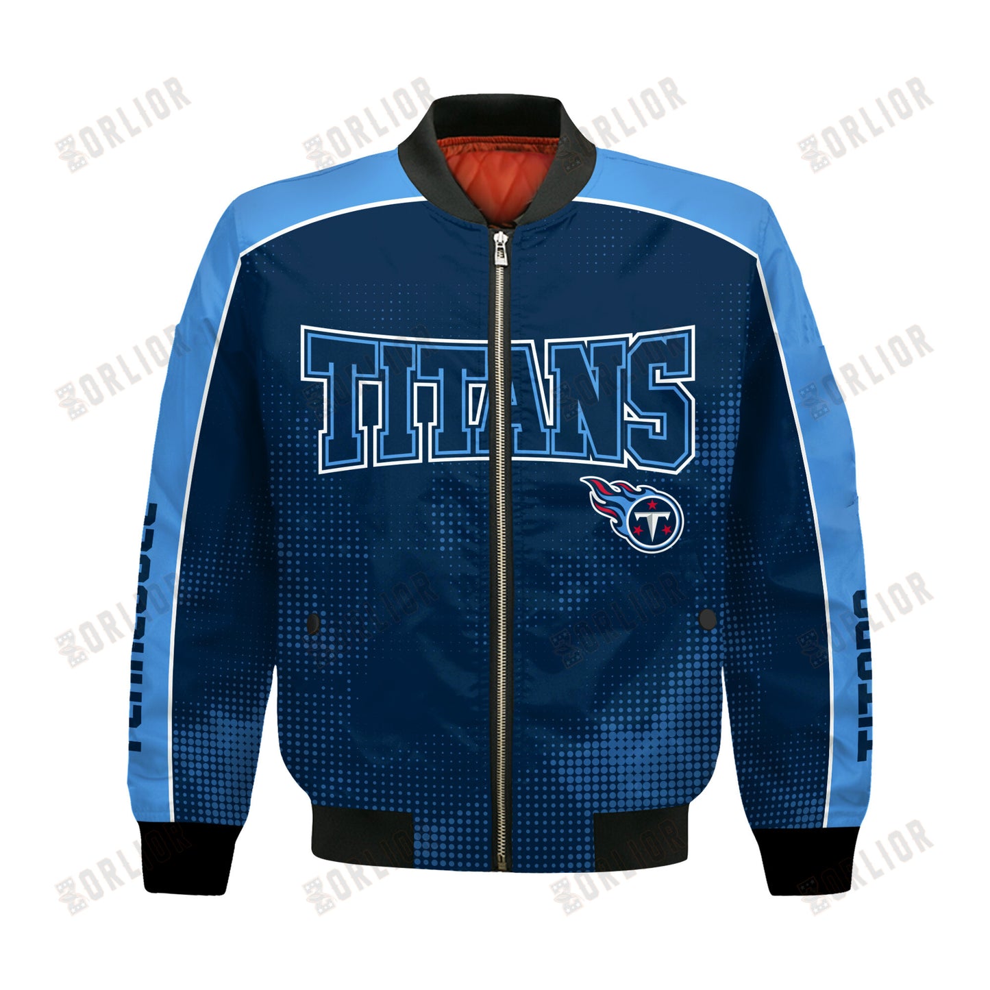 Tennessee Titans Football Team 2024 - 25 Heart Beats In Unison Bomber Jacket