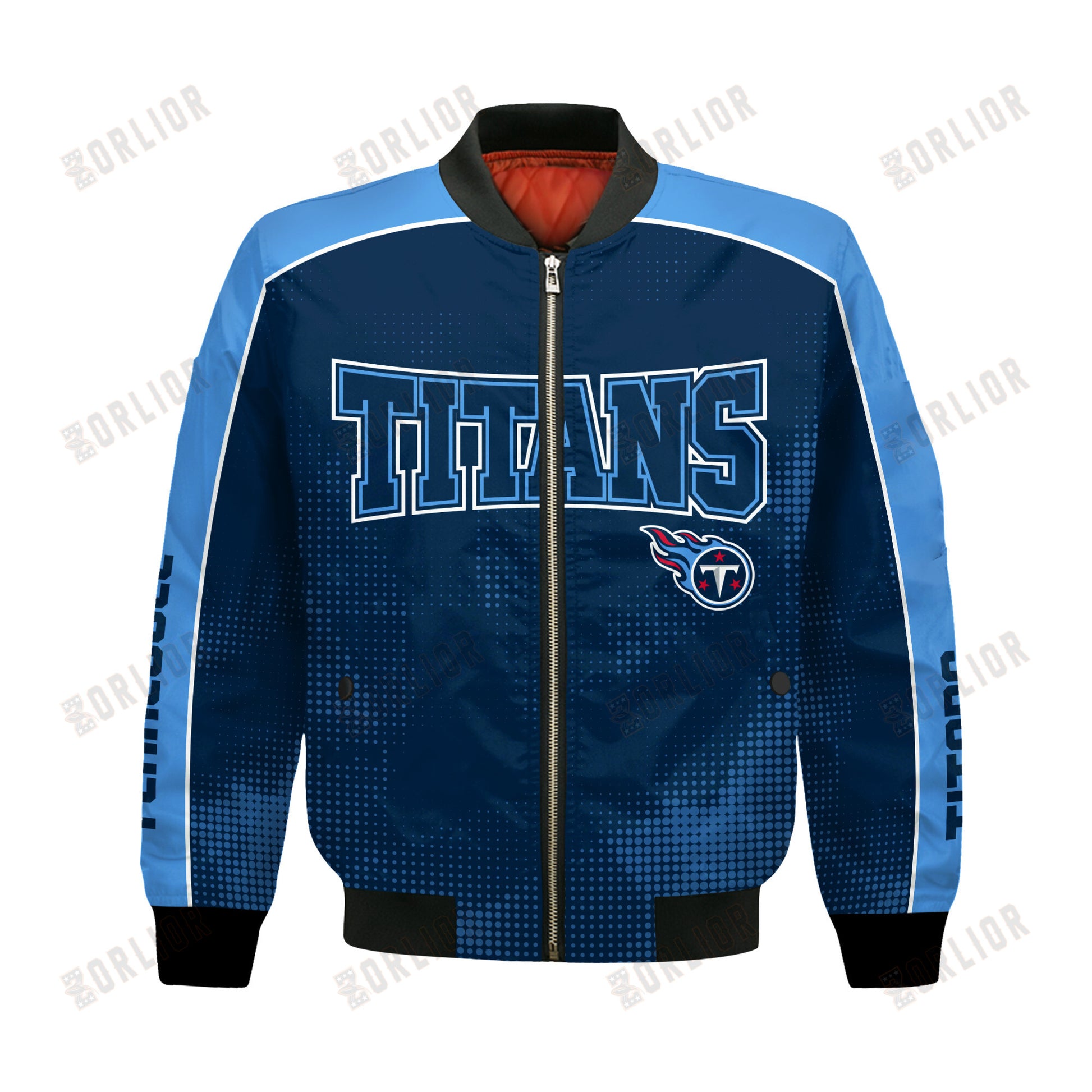 Tennessee Titans Football Team 2024 - 25 Heart Beats In Unison Bomber Jacket