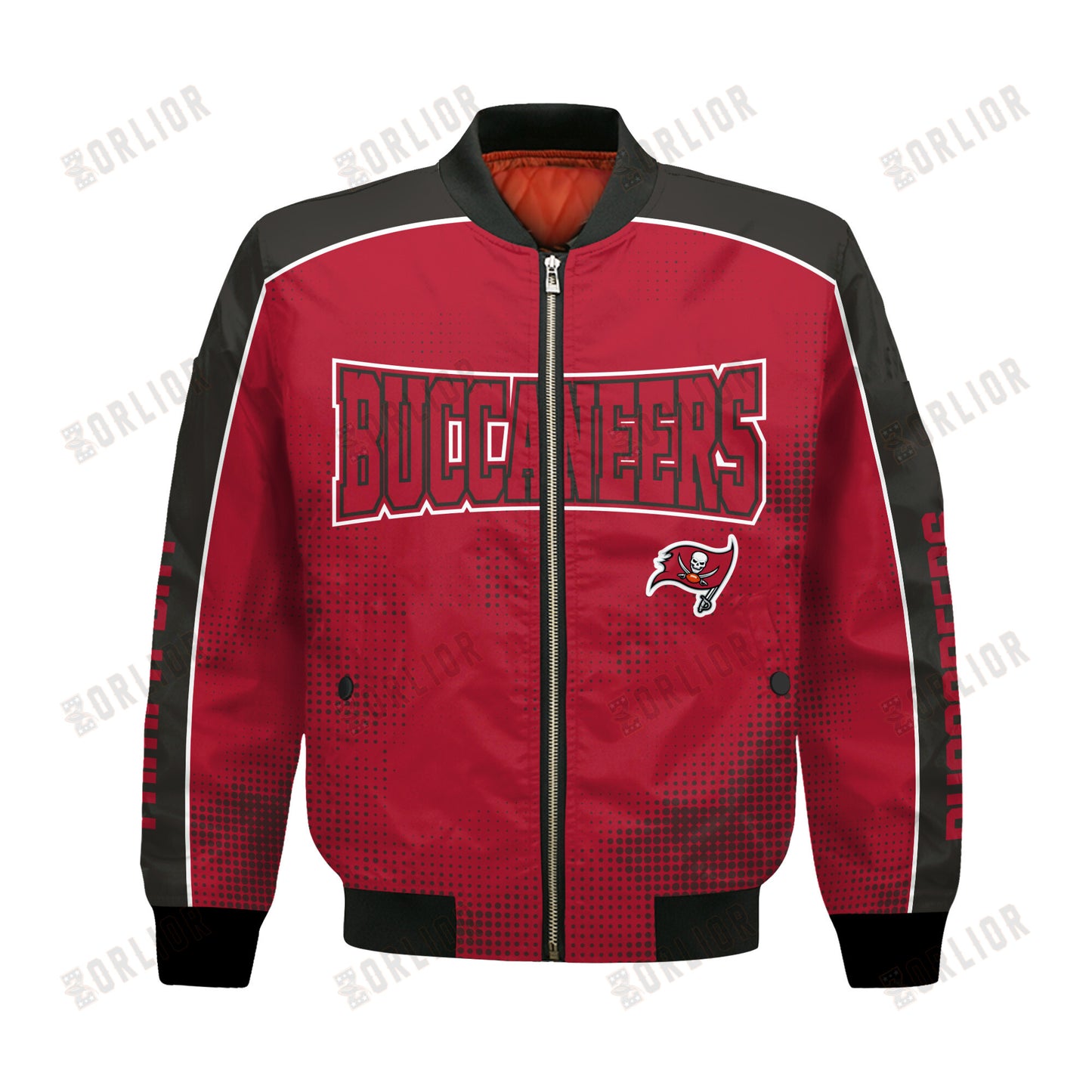 Tampa Bay Buccaneers Football Team 2024 - 25 Heart Beats In Unison Bomber Jacket