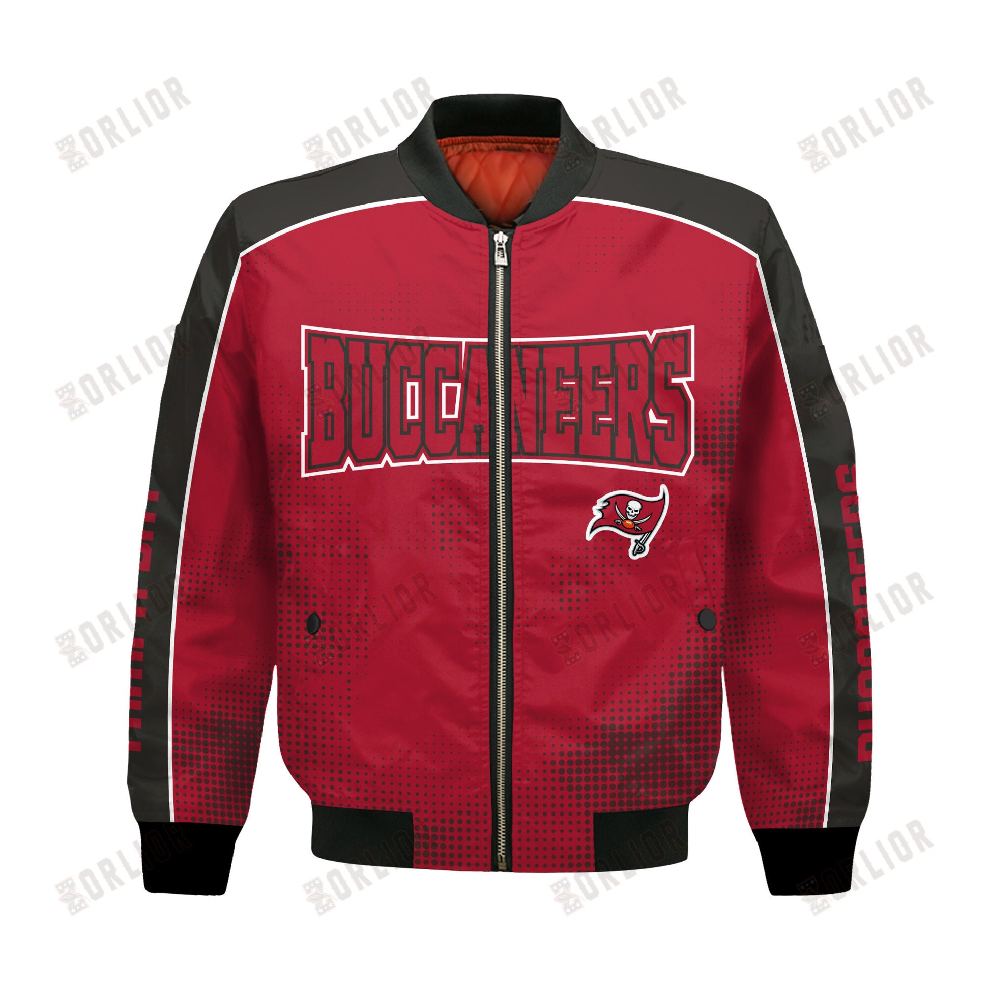 Tampa Bay Buccaneers Football Team 2024 - 25 Heart Beats In Unison Bomber Jacket