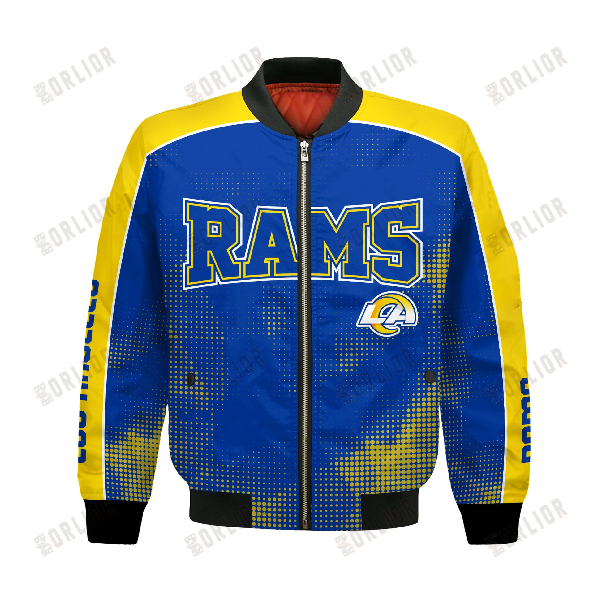 Los Angeles Rams Football Team 2024 - 25 Heart Beats In Unison Bomber Jacket