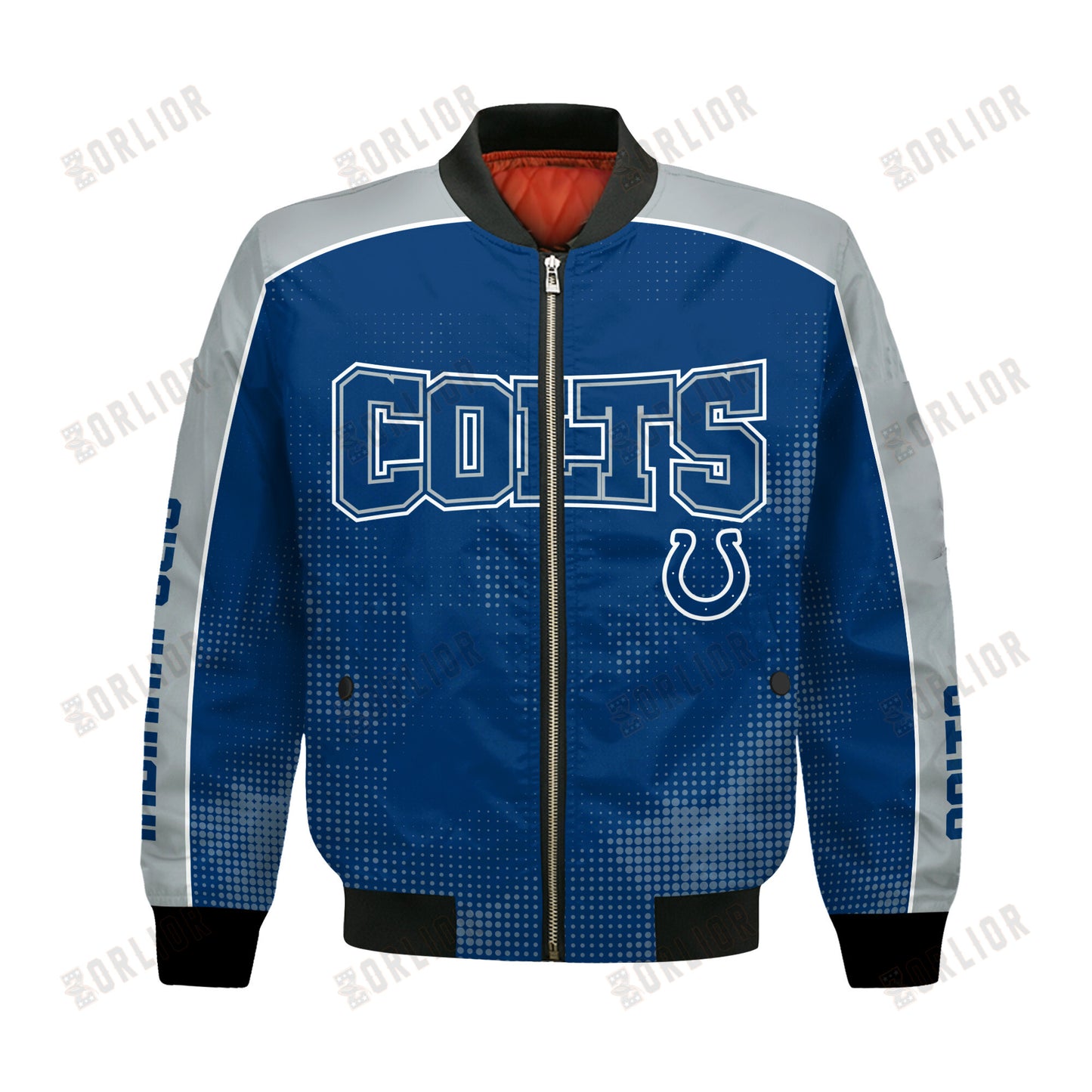 Indianapolis Colts Football Team 2024 - 25 Heart Beats In Unison Bomber Jacket
