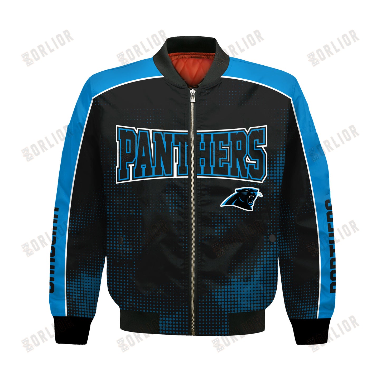 Carolina Panthers Football Team 2024 - 25 Heart Beats In Unison Bomber Jacket