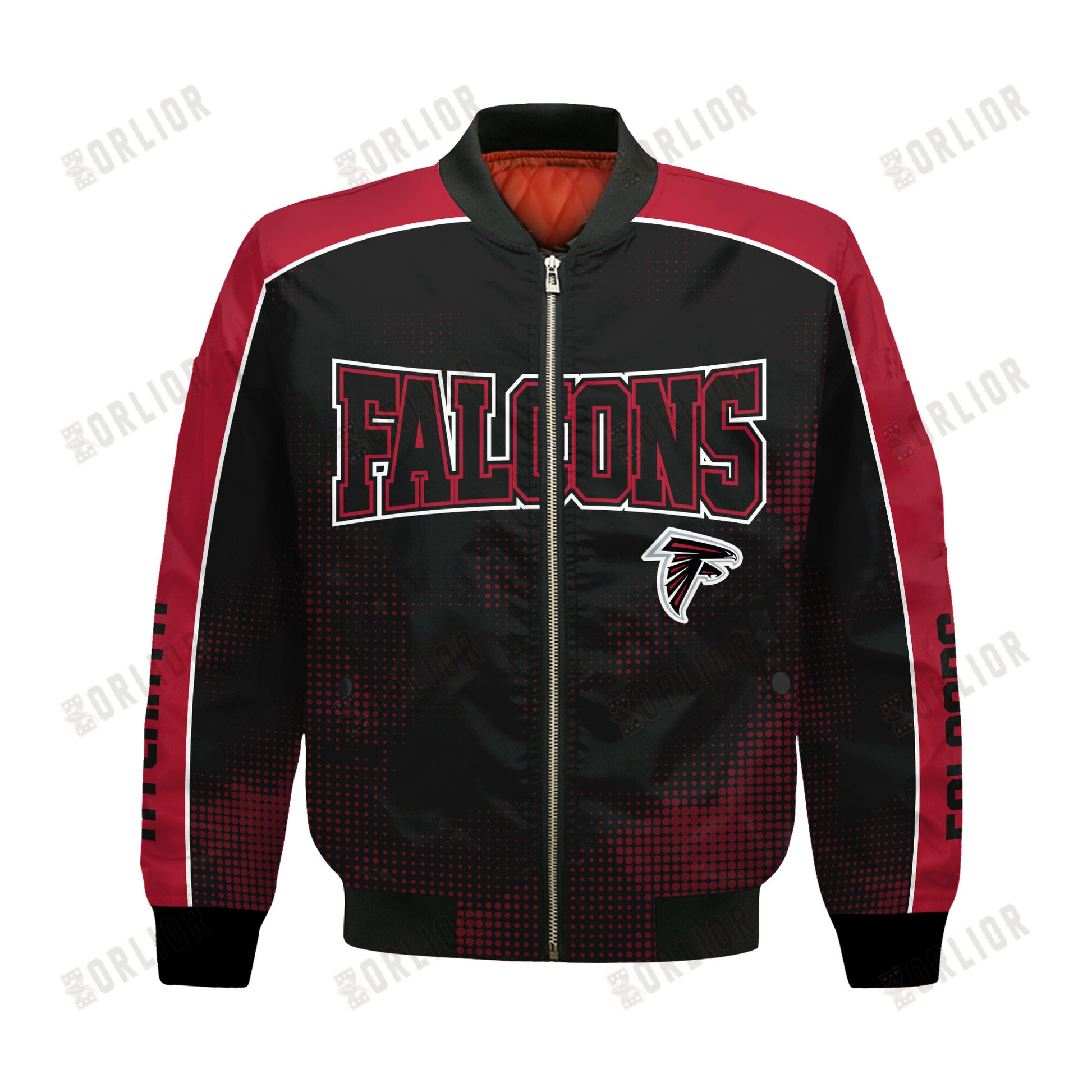 Atlanta Falcons Football Team 2024 - 25 Heart Beats In Unison Bomber Jacket