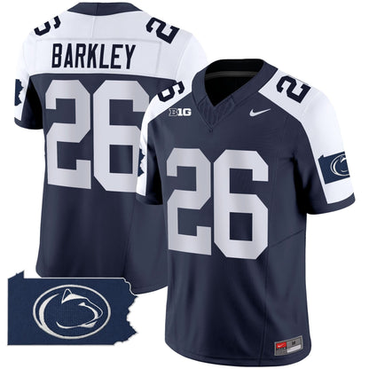Penn State Nittany Lions 2024 Home Patch Vapor Limited Jersey - All Stitched