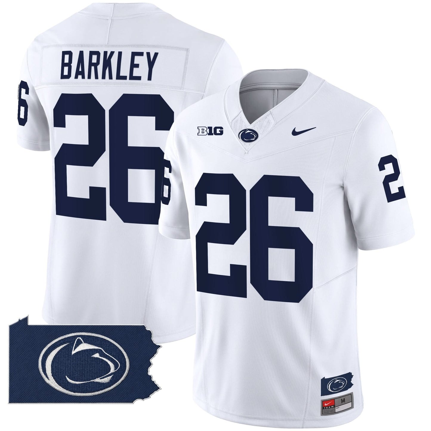 Penn State Nittany Lions 2024 Home Patch Vapor Limited Jersey - All Stitched