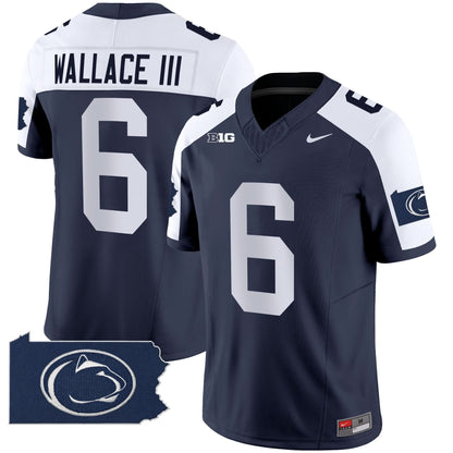 Penn State Nittany Lions 2024 Home Patch Vapor Limited Jersey - All Stitched