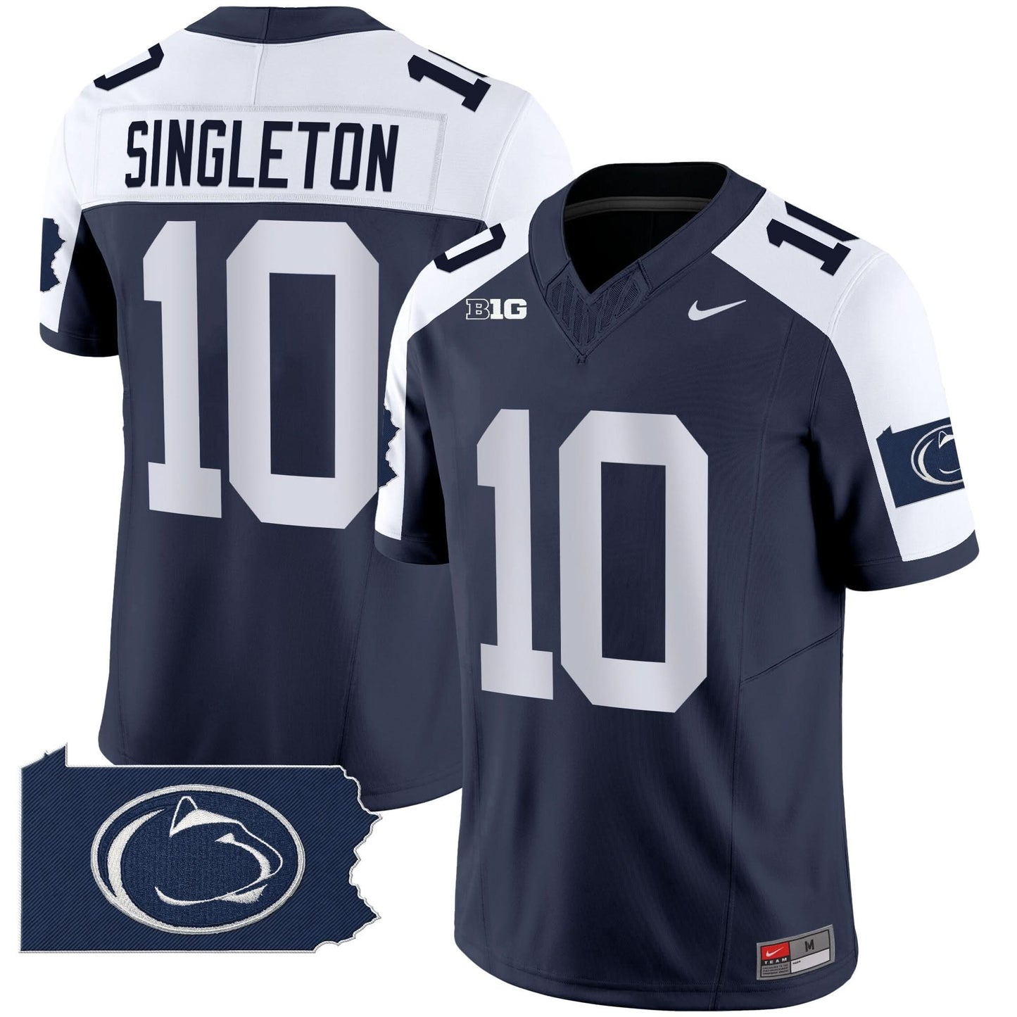 Penn State Nittany Lions 2024 Home Patch Vapor Limited Jersey - All Stitched
