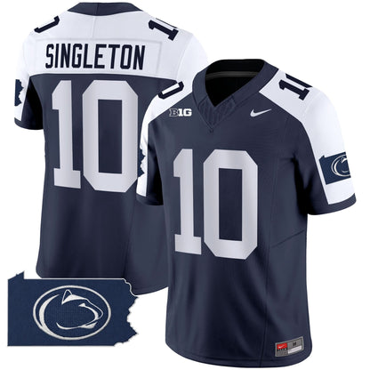 Penn State Nittany Lions 2024 Home Patch Vapor Limited Jersey - All Stitched