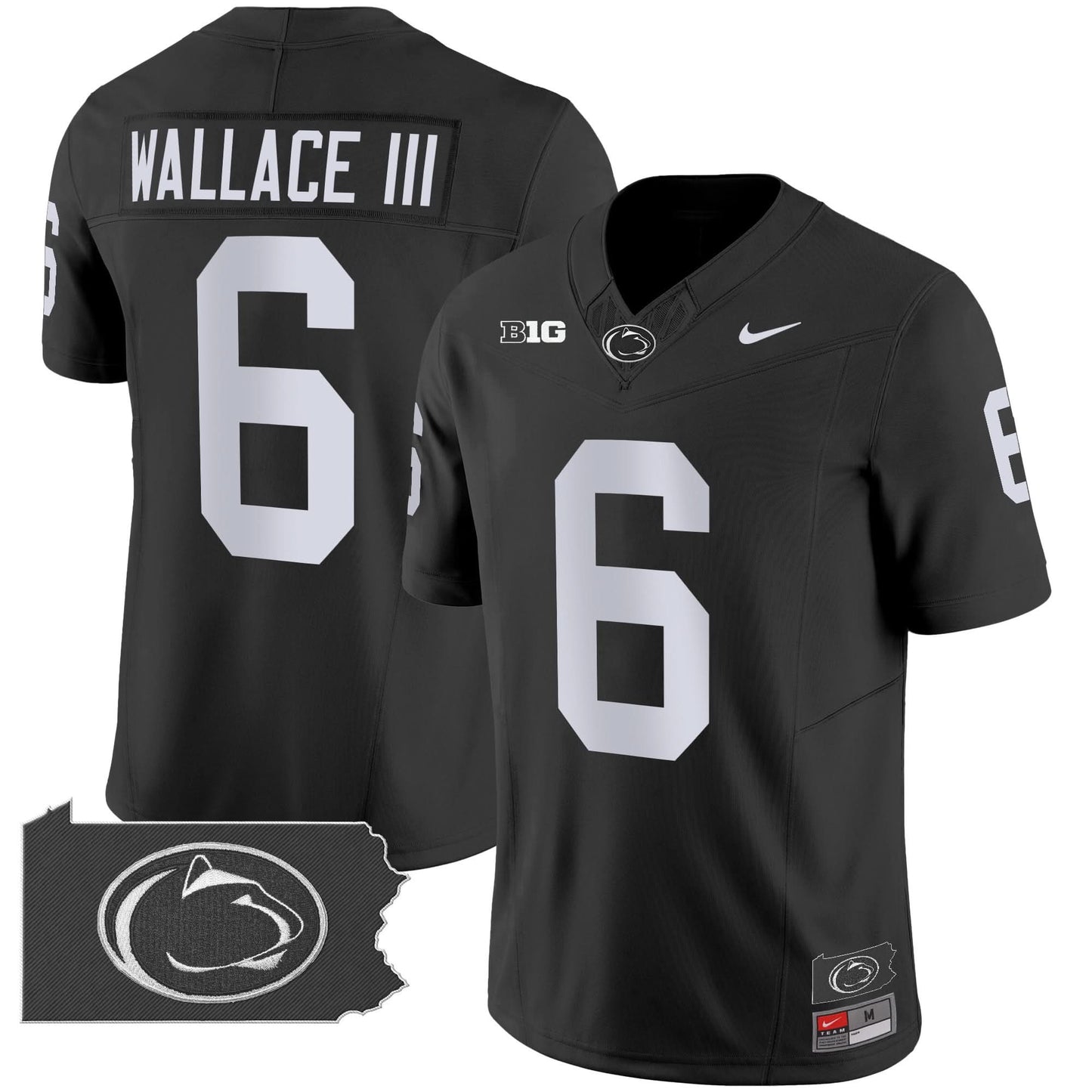 Penn State Nittany Lions 2024 Home Patch Vapor Limited Jersey - All Stitched