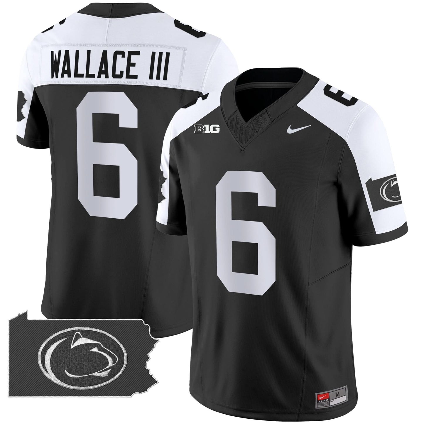 Penn State Nittany Lions 2024 Home Patch Vapor Limited Jersey - All Stitched