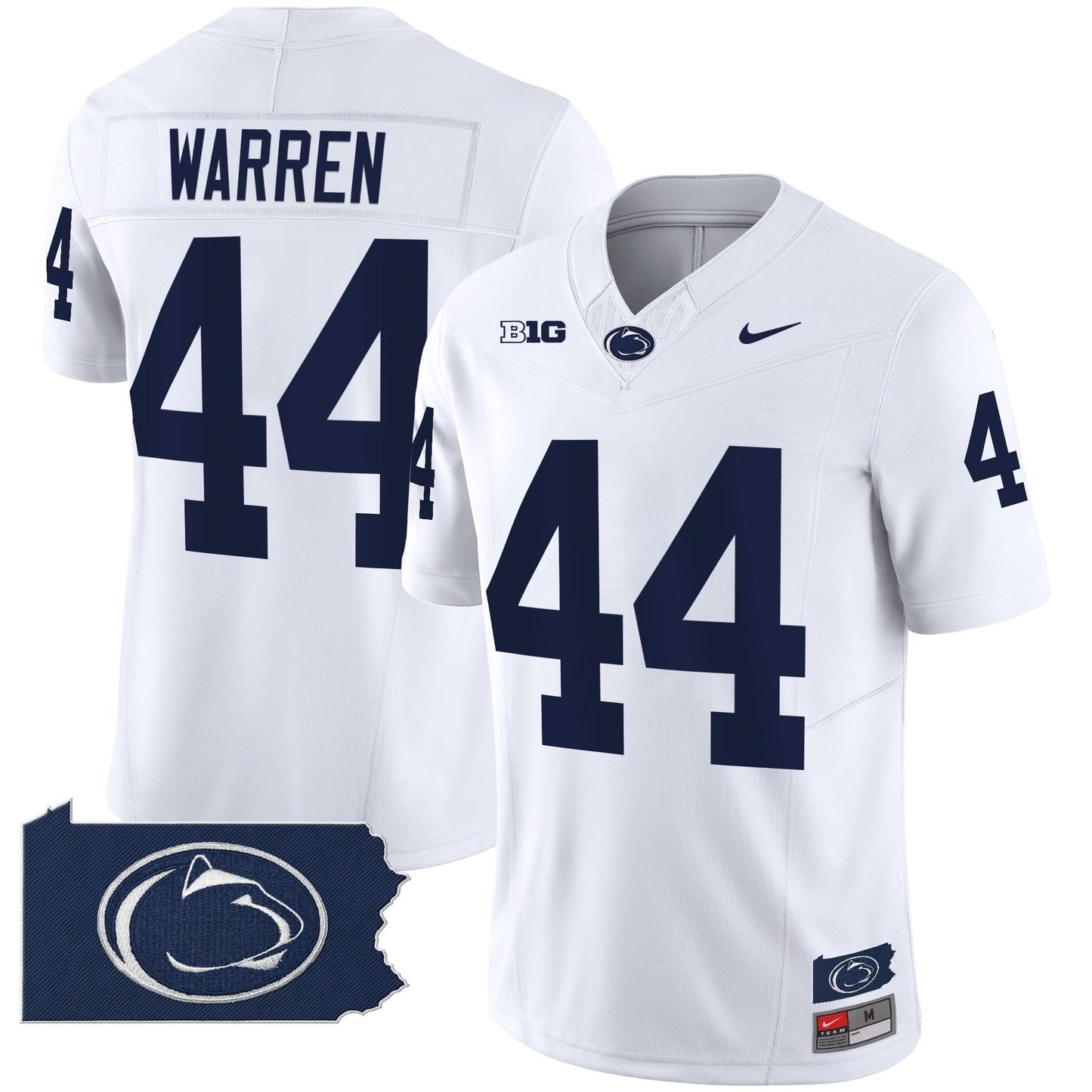 Penn State Nittany Lions 2024 Home Patch Vapor Limited Jersey - All Stitched