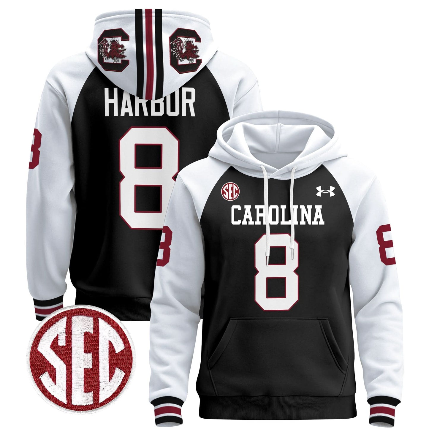 South Carolina Gamecocks 1980 Throwback Pullover Hoodie - All Stitched
