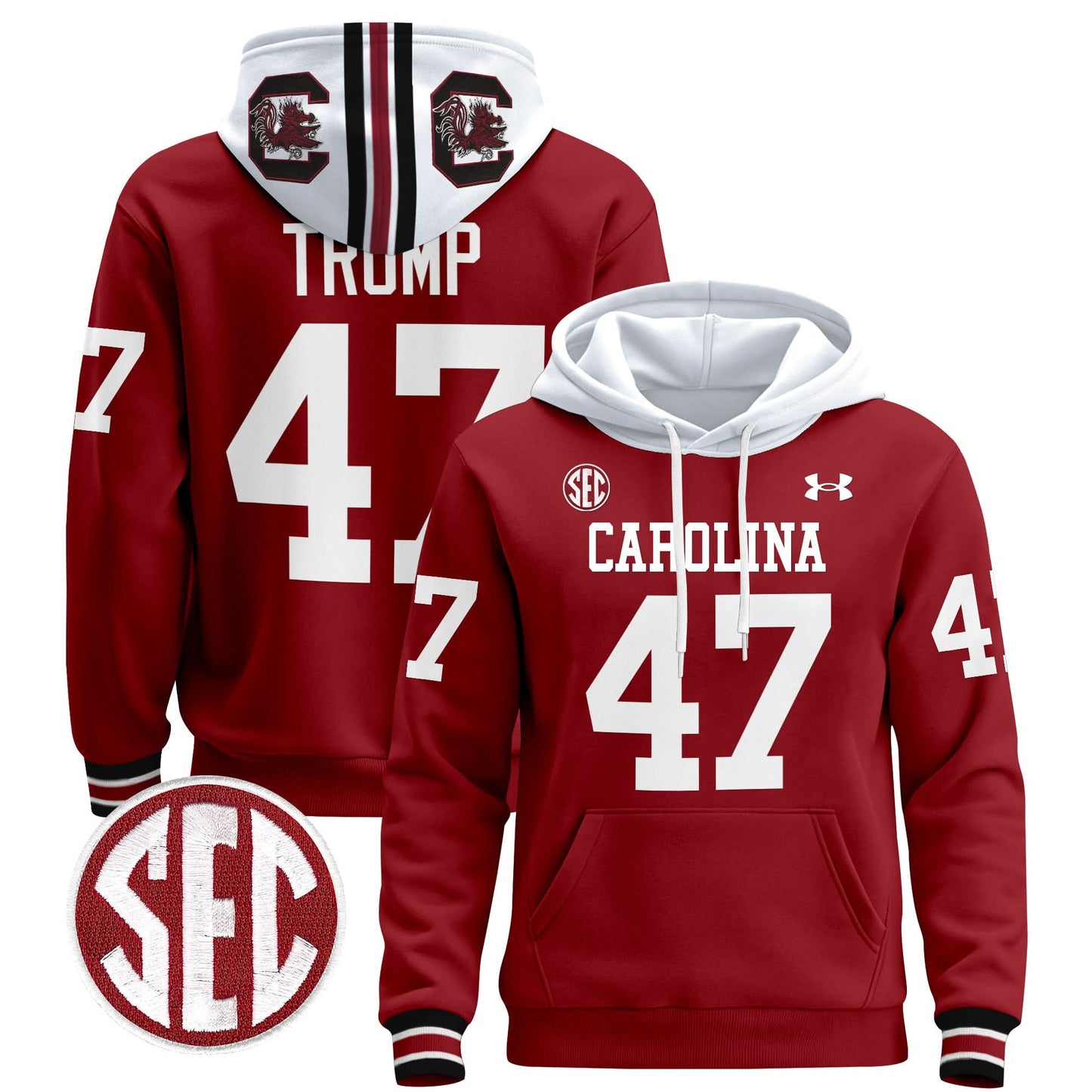 South Carolina Gamecocks 1980 Throwback Pullover Hoodie - All Stitched