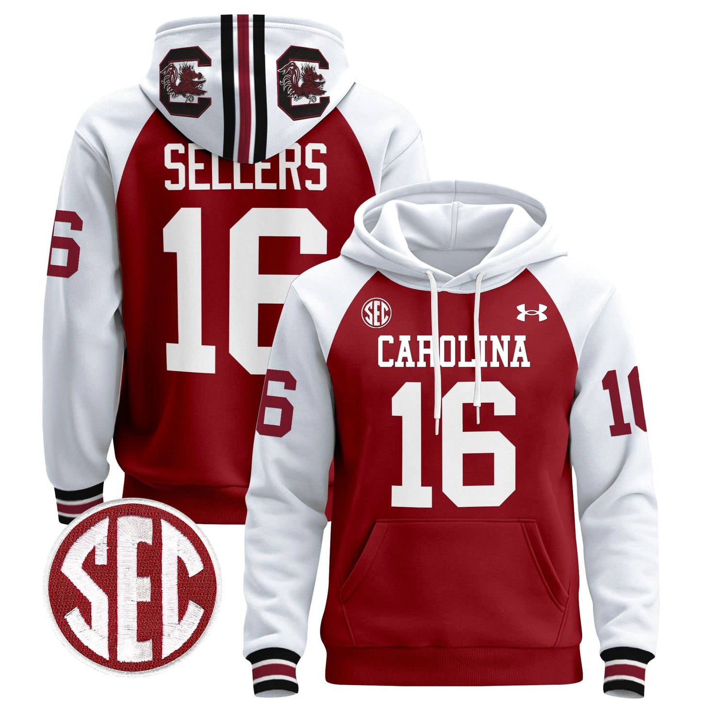 South Carolina Gamecocks 1980 Throwback Pullover Hoodie - All Stitched