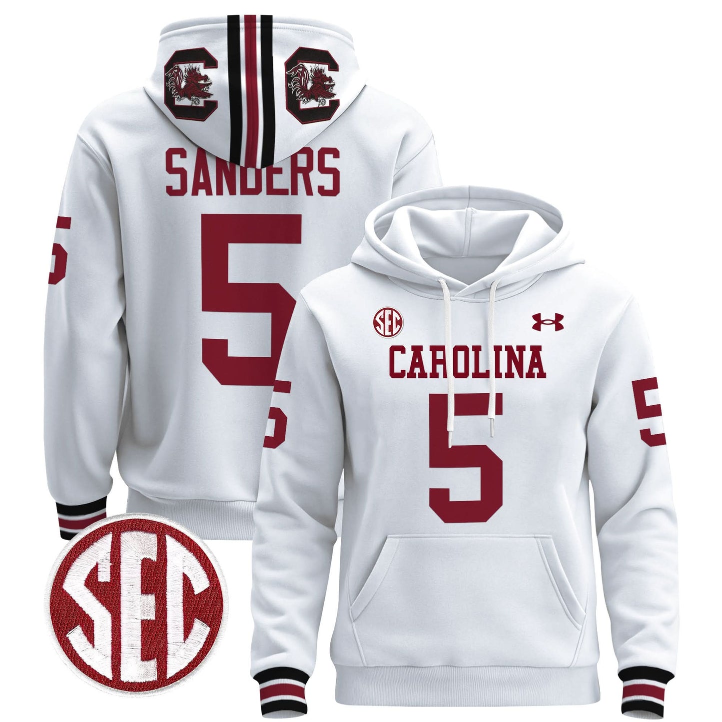 South Carolina Gamecocks 1980 Throwback Pullover Hoodie - All Stitched
