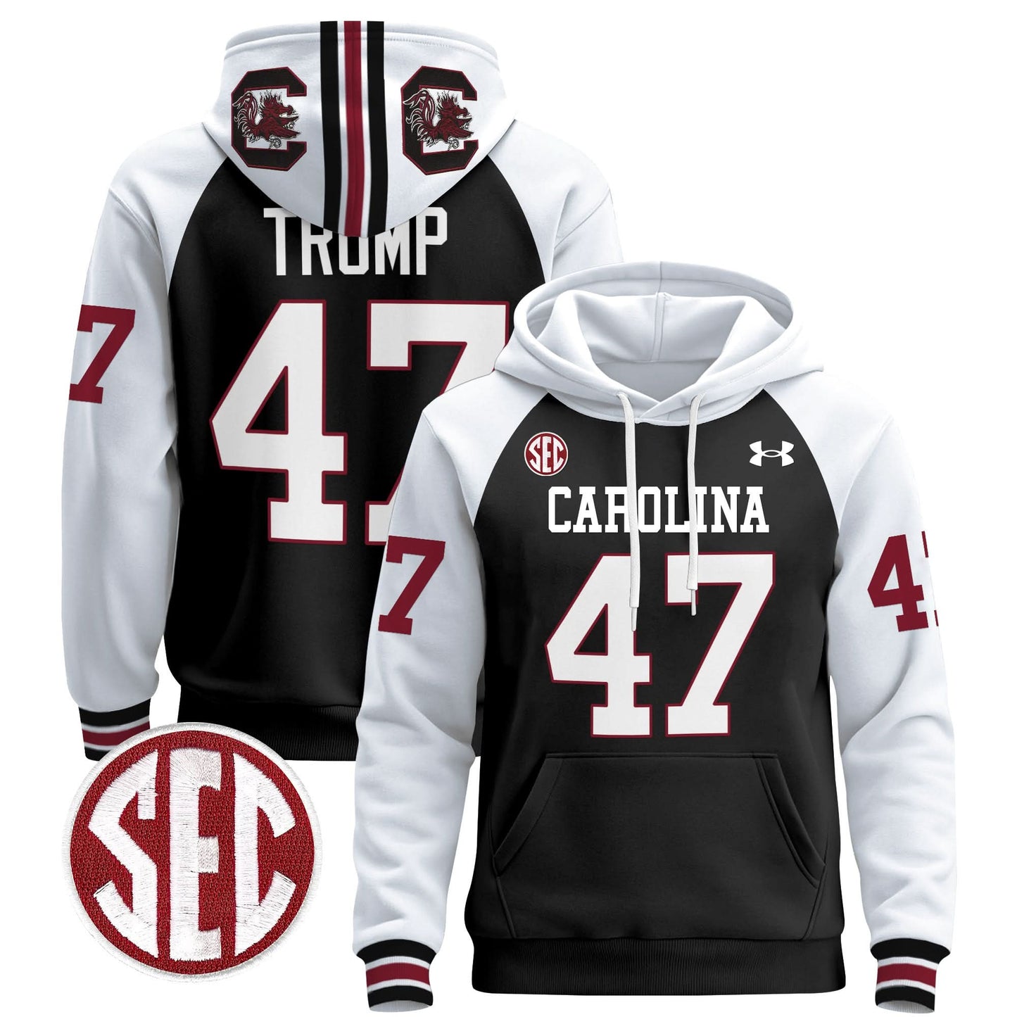 South Carolina Gamecocks 1980 Throwback Pullover Hoodie - All Stitched