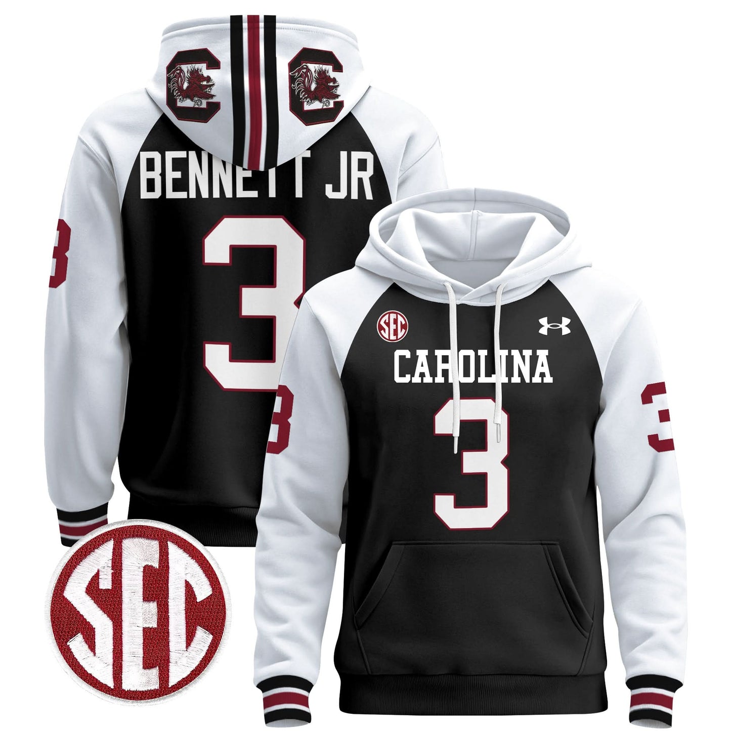 South Carolina Gamecocks 1980 Throwback Pullover Hoodie - All Stitched