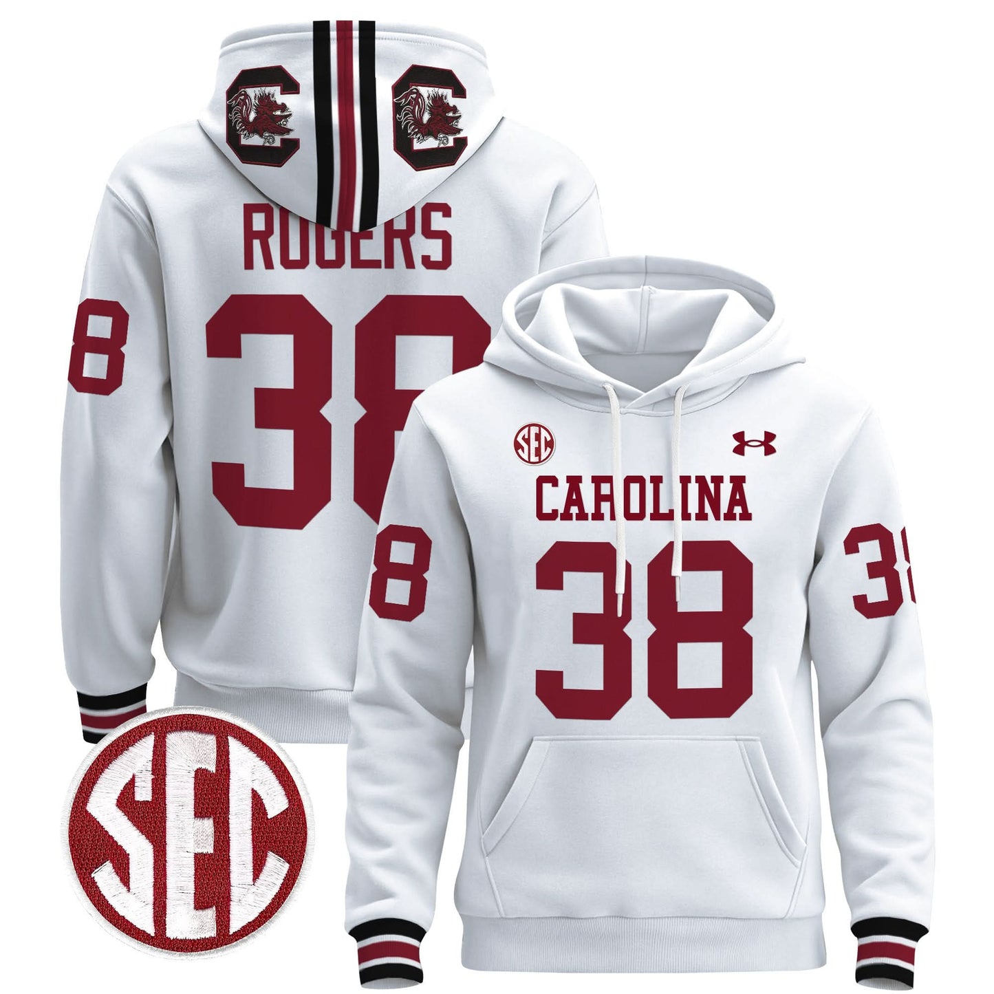 South Carolina Gamecocks 1980 Throwback Pullover Hoodie - All Stitched