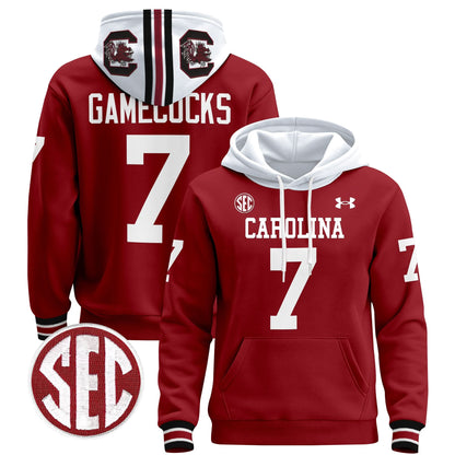 South Carolina Gamecocks 1980 Throwback Pullover Hoodie - All Stitched
