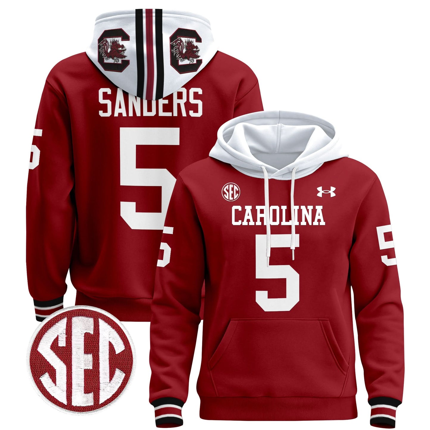 South Carolina Gamecocks 1980 Throwback Pullover Hoodie - All Stitched