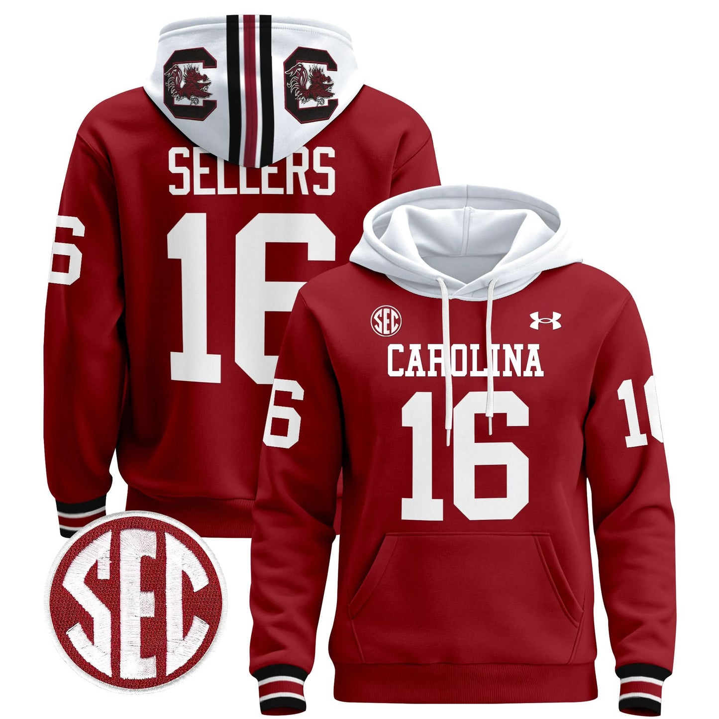 South Carolina Gamecocks 1980 Throwback Pullover Hoodie - All Stitched