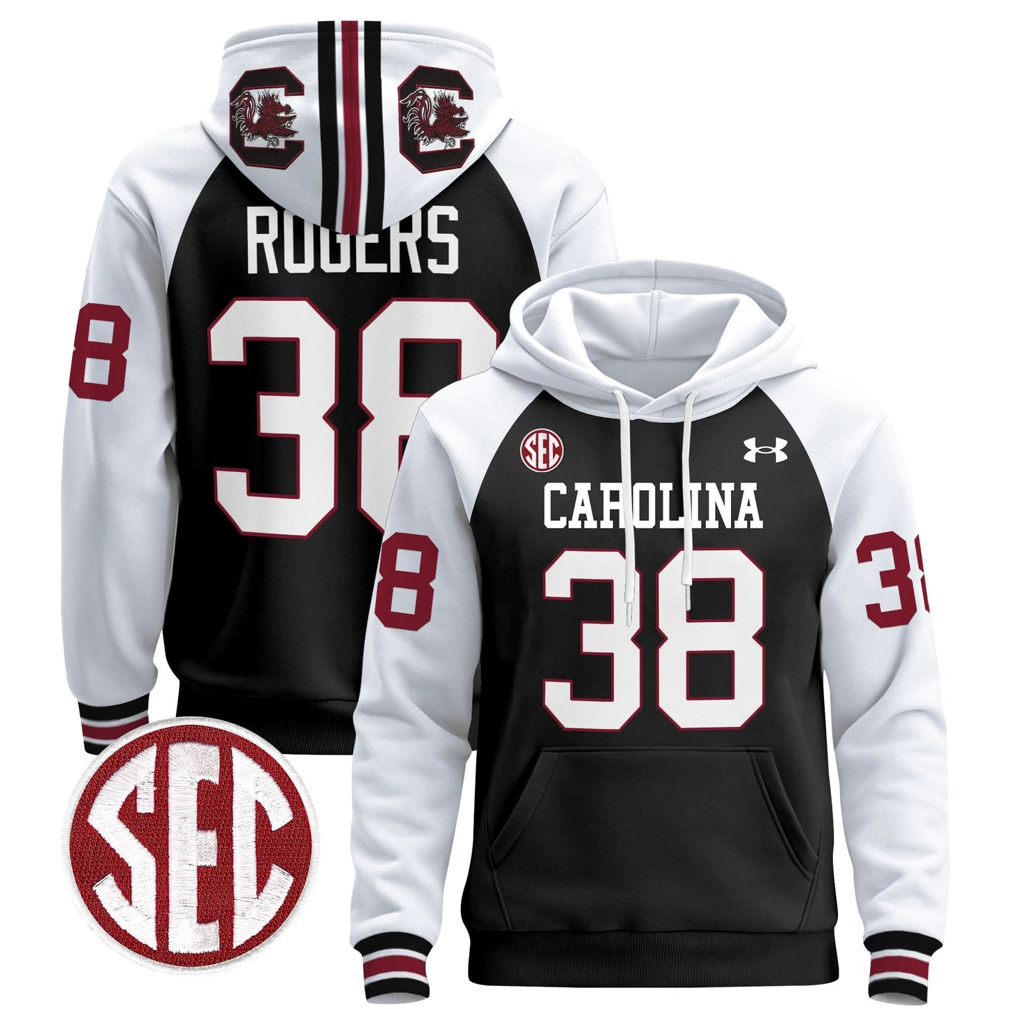 South Carolina Gamecocks 1980 Throwback Pullover Hoodie - All Stitched