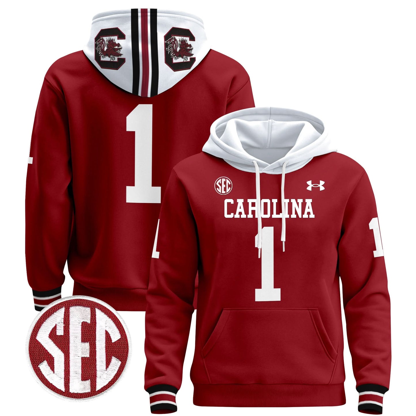 South Carolina Gamecocks 1980 Throwback Pullover Hoodie - All Stitched