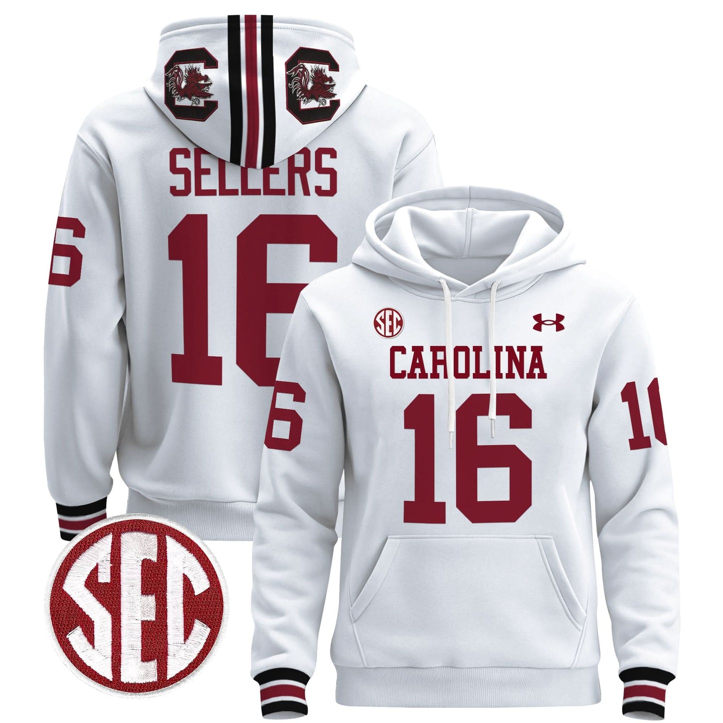 South Carolina Gamecocks 1980 Throwback Pullover Hoodie - All Stitched