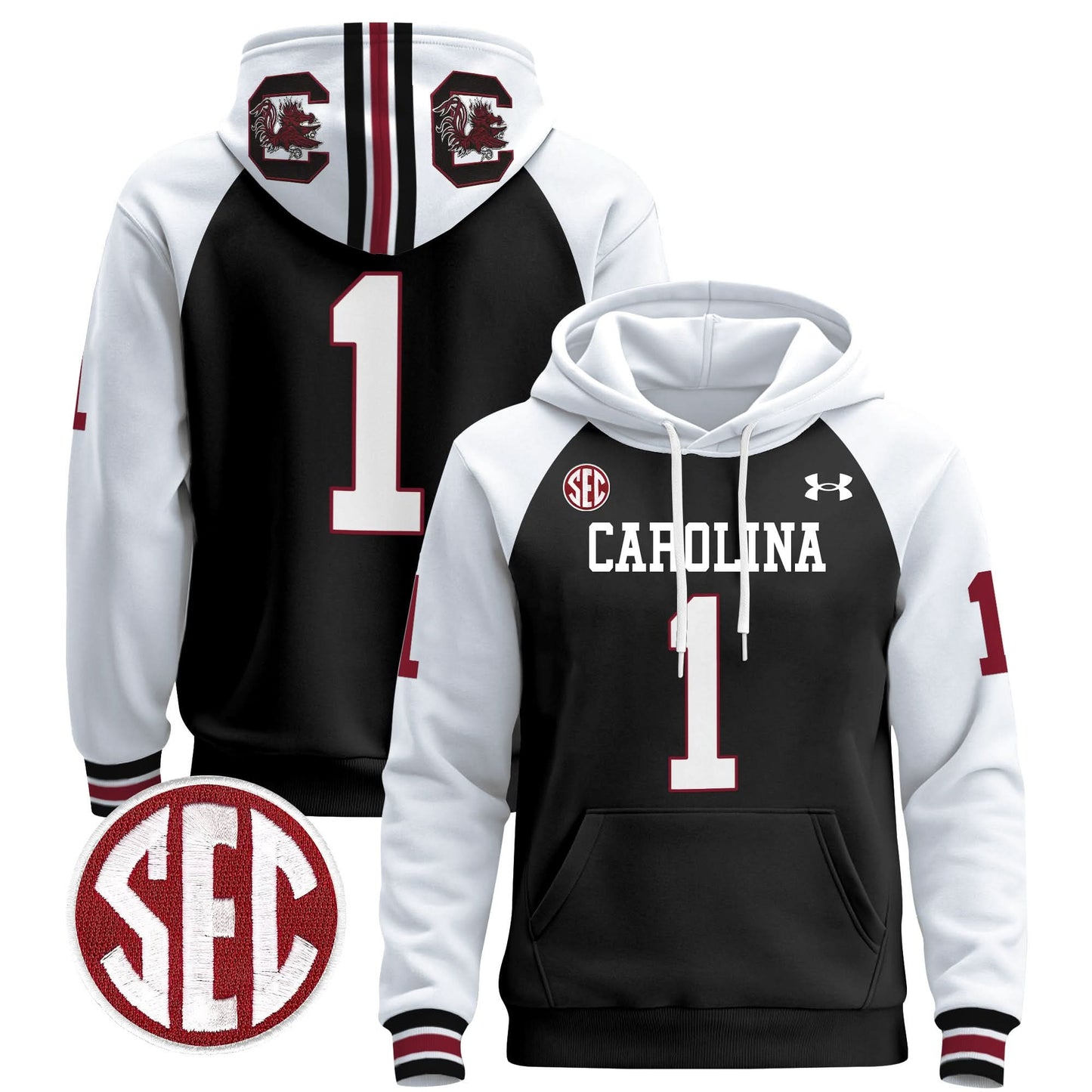 South Carolina Gamecocks 1980 Throwback Pullover Hoodie - All Stitched