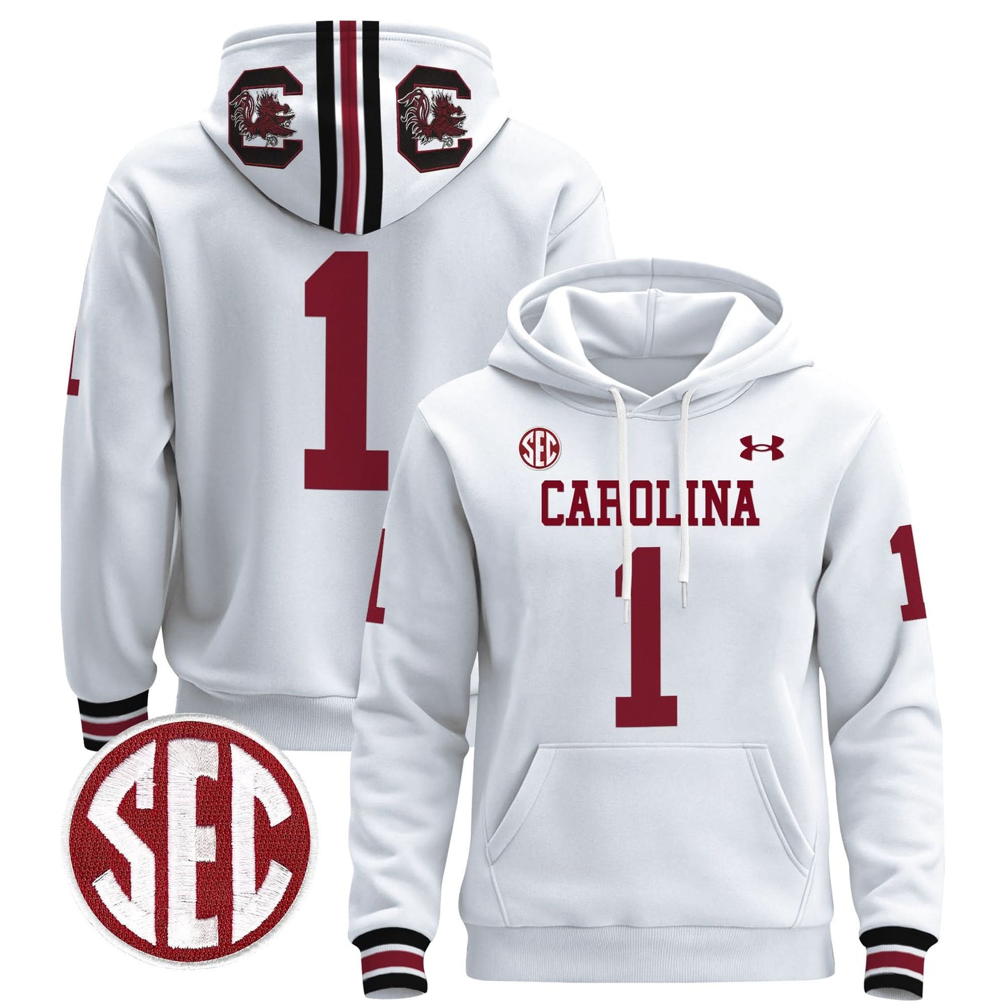 South Carolina Gamecocks 1980 Throwback Pullover Hoodie - All Stitched