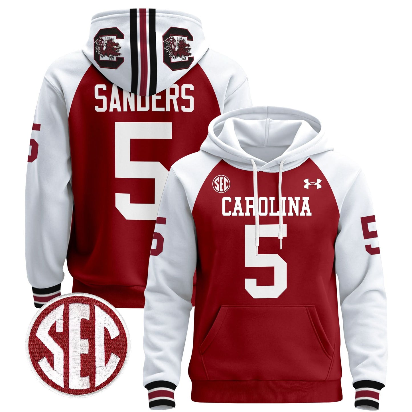 South Carolina Gamecocks 1980 Throwback Pullover Hoodie - All Stitched