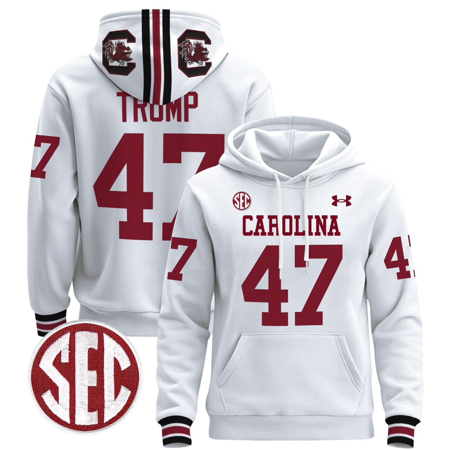 South Carolina Gamecocks 1980 Throwback Pullover Hoodie - All Stitched