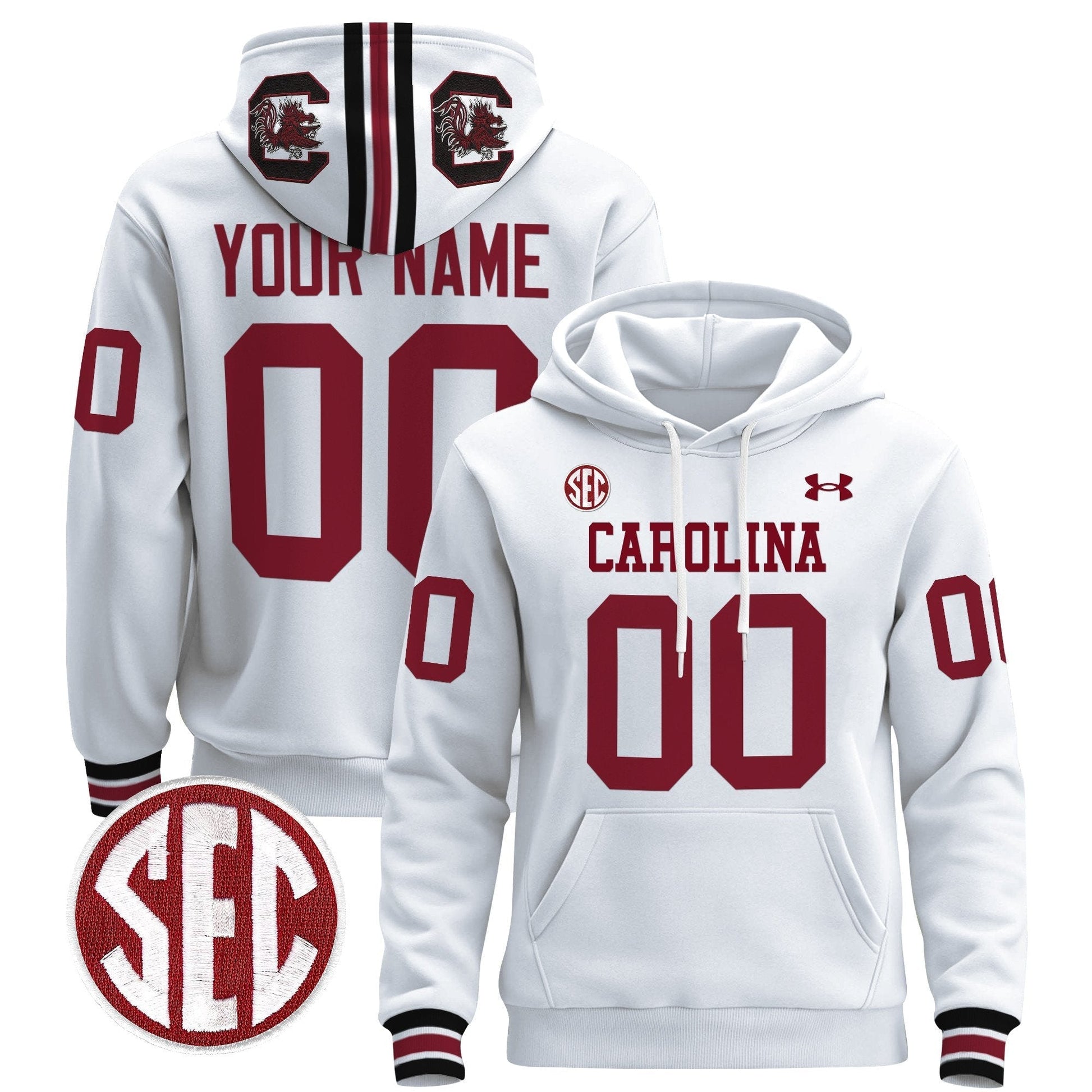 South Carolina Gamecocks 1980 Throwback Custom Pullover Hoodie