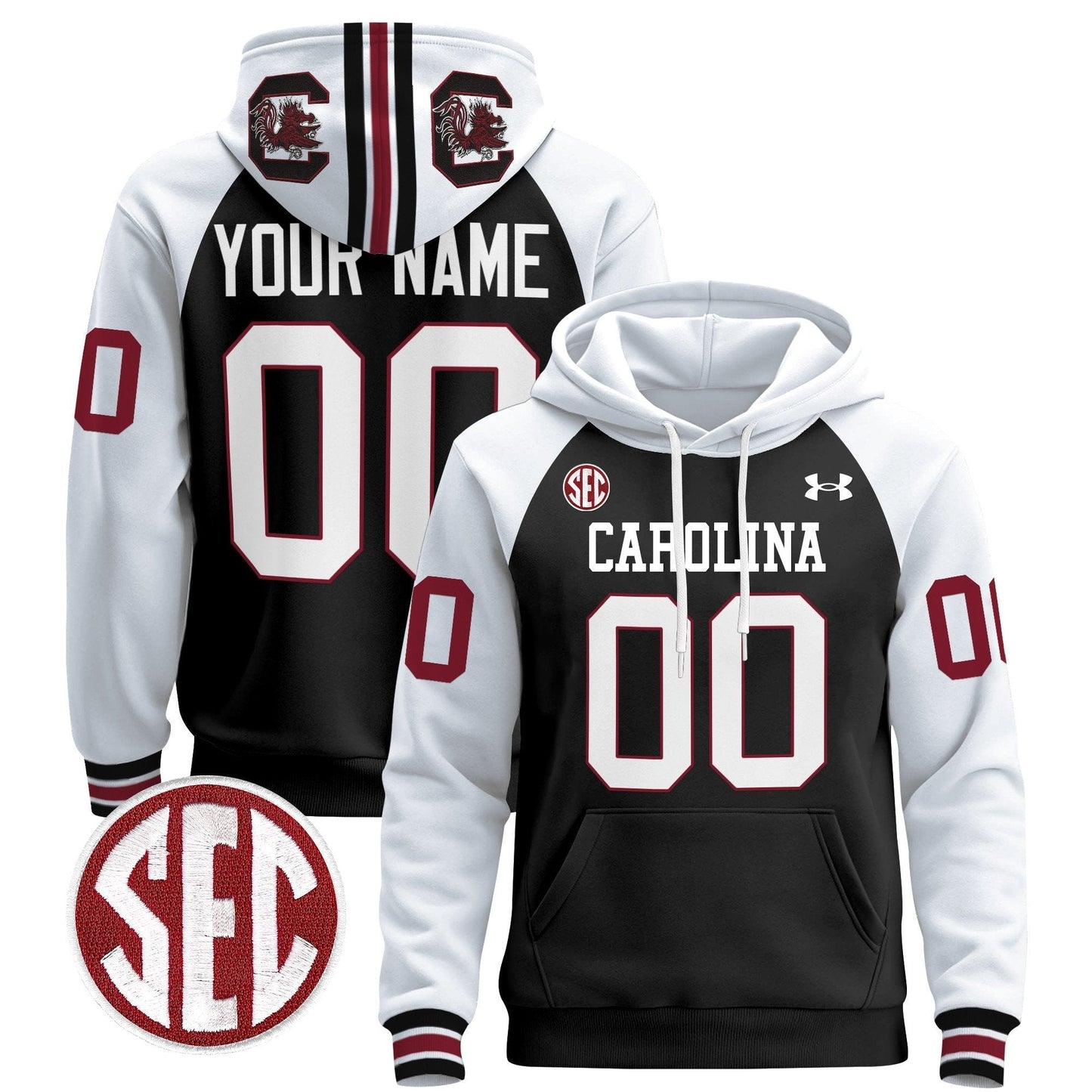 South Carolina Gamecocks 1980 Throwback Custom Pullover Hoodie