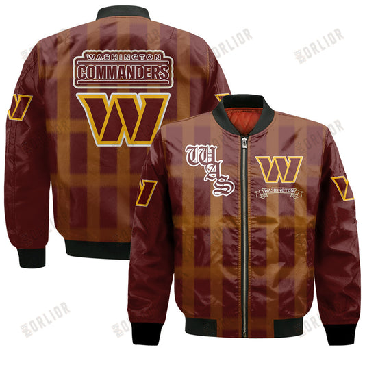 Washington Commanders Football Team 2024 - 25 Unforgettable Memories Bomber Jacket