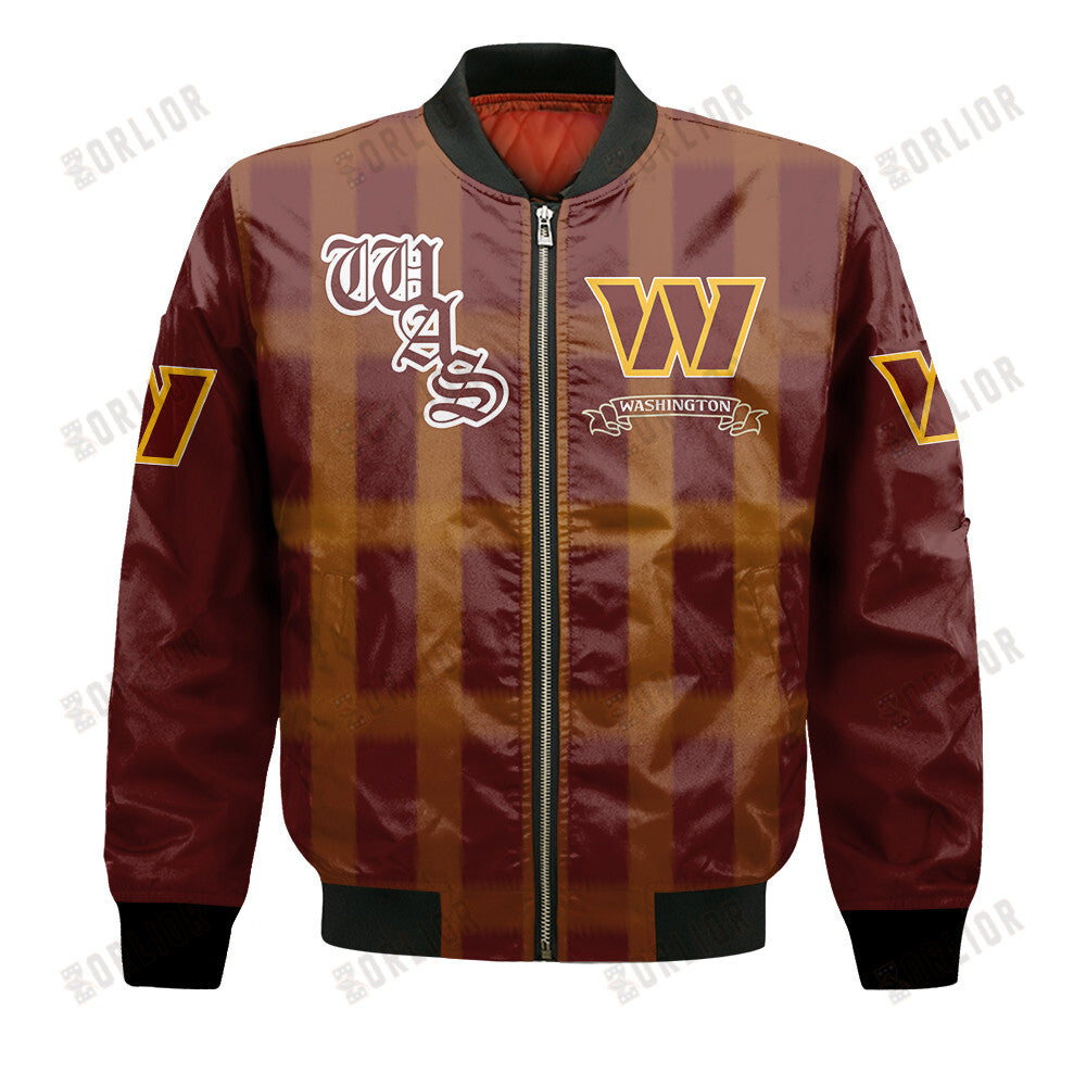 Washington Commanders Football Team 2024 - 25 Unforgettable Memories Bomber Jacket