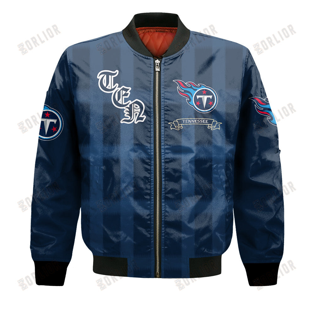 Tennessee Titans Football Team 2024 - 25 Unforgettable Memories Bomber Jacket