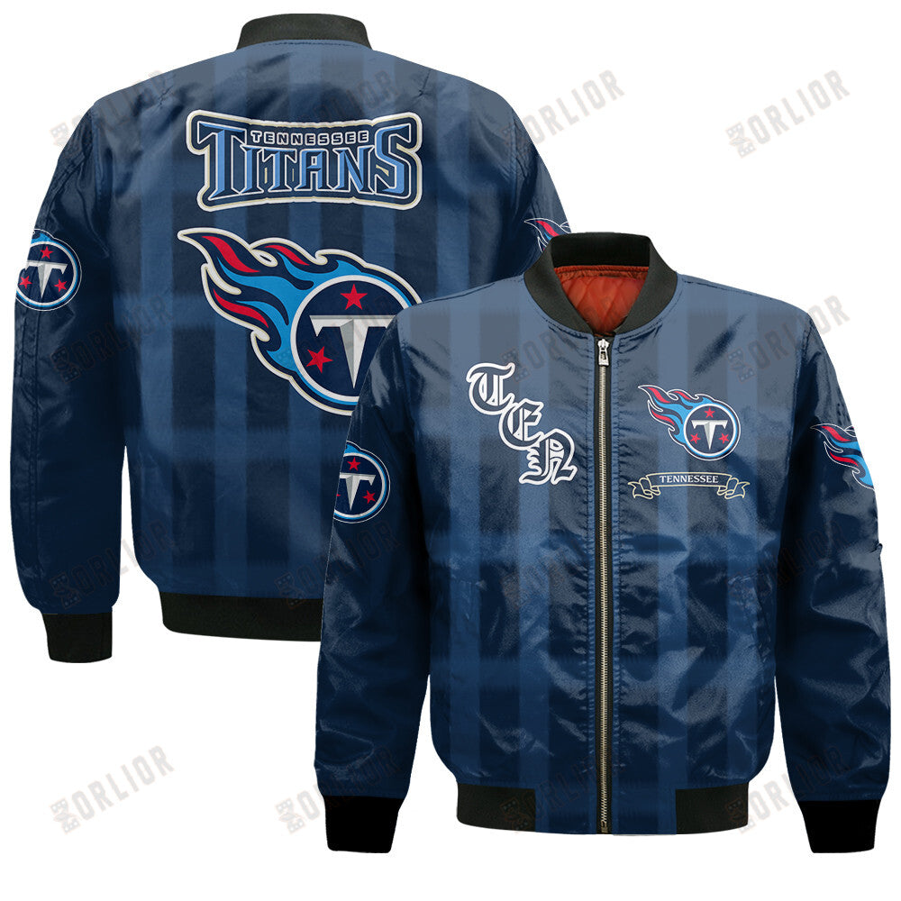 Tennessee Titans Football Team 2024 - 25 Unforgettable Memories Bomber Jacket