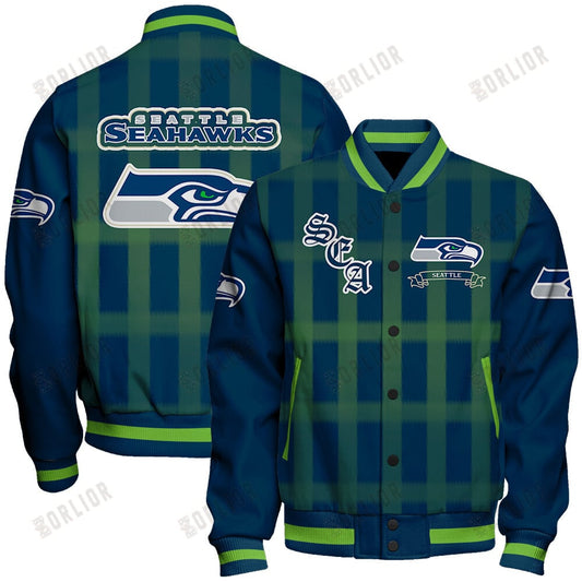 Seattle Seahawks Football Team 2024 - 25 Unforgettable Memories Unisex Varsity Jacket