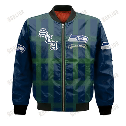 Seattle Seahawks Football Team 2024 - 25 Unforgettable Memories Bomber Jacket