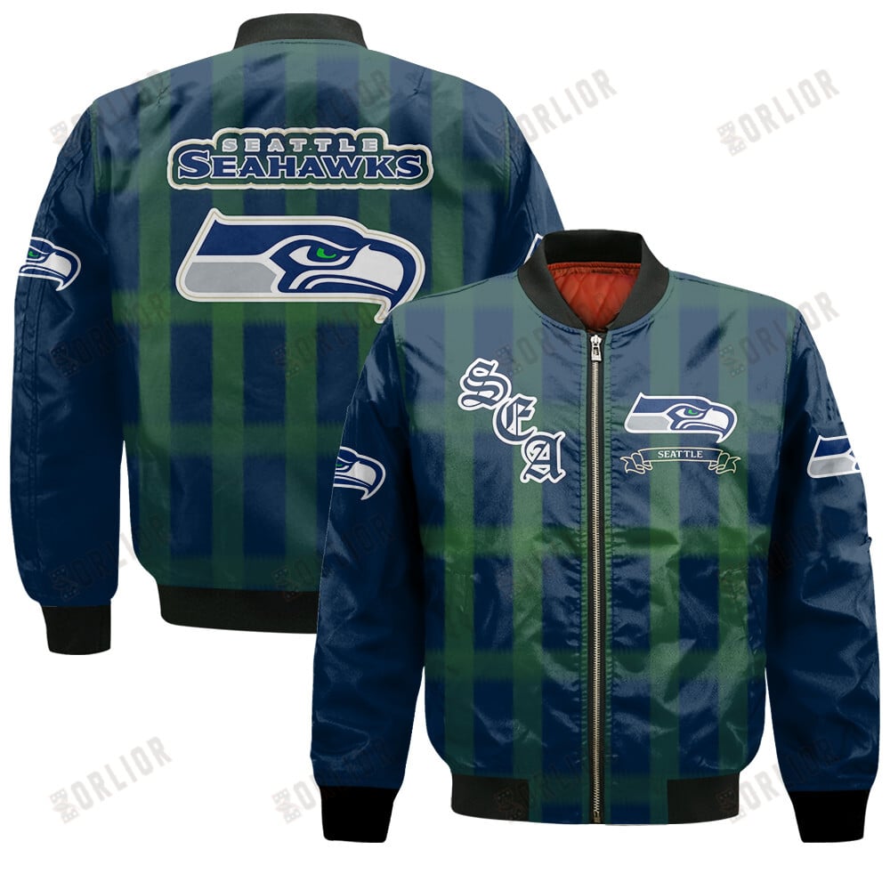 Seattle Seahawks Football Team 2024 - 25 Unforgettable Memories Bomber Jacket