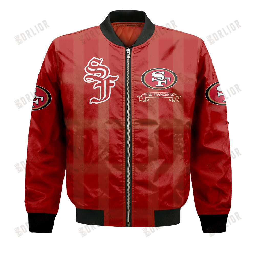 San Francisco 49ers Football Team 2024 - 25 Unforgettable Memories Bomber Jacket