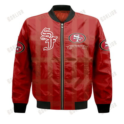 San Francisco 49ers Football Team 2024 - 25 Unforgettable Memories Bomber Jacket