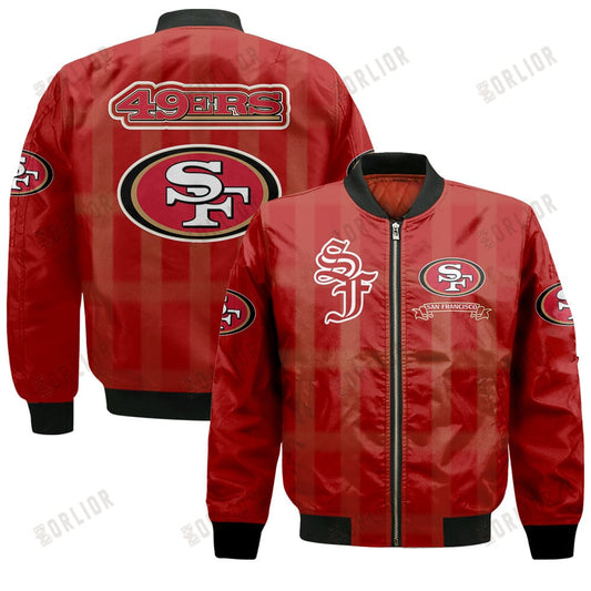 San Francisco 49ers Football Team 2024 - 25 Unforgettable Memories Bomber Jacket