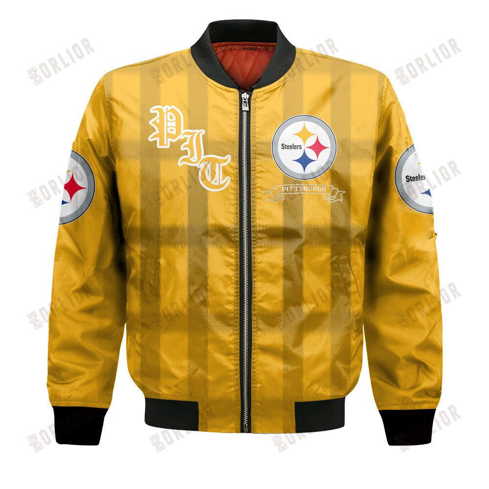 Pittsburgh Steelers Football Team 2024 - 25 Unforgettable Memories Bomber Jacket