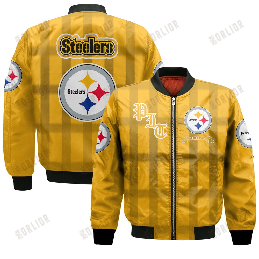 Pittsburgh Steelers Football Team 2024 - 25 Unforgettable Memories Bomber Jacket