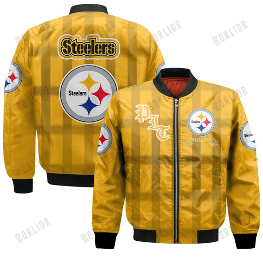 Pittsburgh Steelers Football Team 2024 - 25 Unforgettable Memories Bomber Jacket